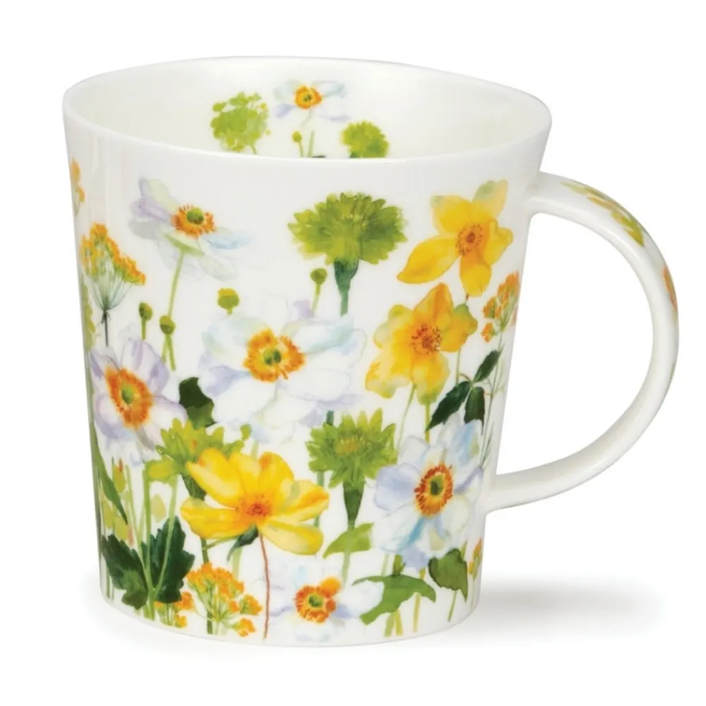 Dunoon Shape: Lomond|Lomond Flower Garden White Mug