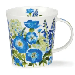 Dunoon Shape: Lomond|Lomond Flower Garden Blue Mug