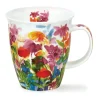 Dunoon Shape: Nevis|Nevis Bright Blooms Pink Mug