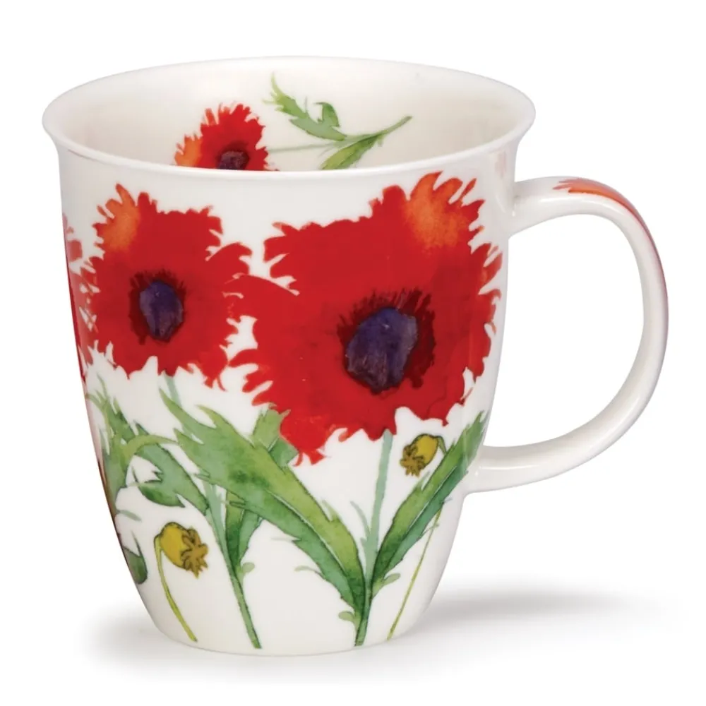 Dunoon Shape: Nevis|Nevis Flora Poppy Mug