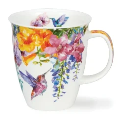 Dunoon Shape: Nevis|Nevis Hummingbirds Yellow Mug