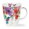 Dunoon Shape: Nevis|Nevis Hummingbirds Purple Mug