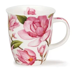 Dunoon Shape: Nevis|Nevis Magnolias Light Pink Mug
