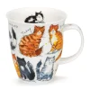 Dunoon Shape: Nevis|Nevis Messy Cats Mug