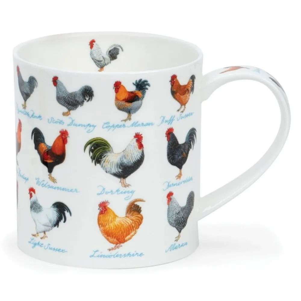 Dunoon Shape: Orkney|Orkney On the Farm Chickens Mug