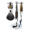 Edwin Jagger Shaving Sets|Shaving Brushes|Imitation Horn & Chrome Fusion Set