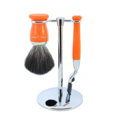 Edwin Jagger Shaving Sets|Orange Mach 3 Shaving Set
