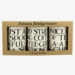 Emma Bridgewater Decorative Tins|Tea Tins & Storage Jars|Black Toast Round Caddies