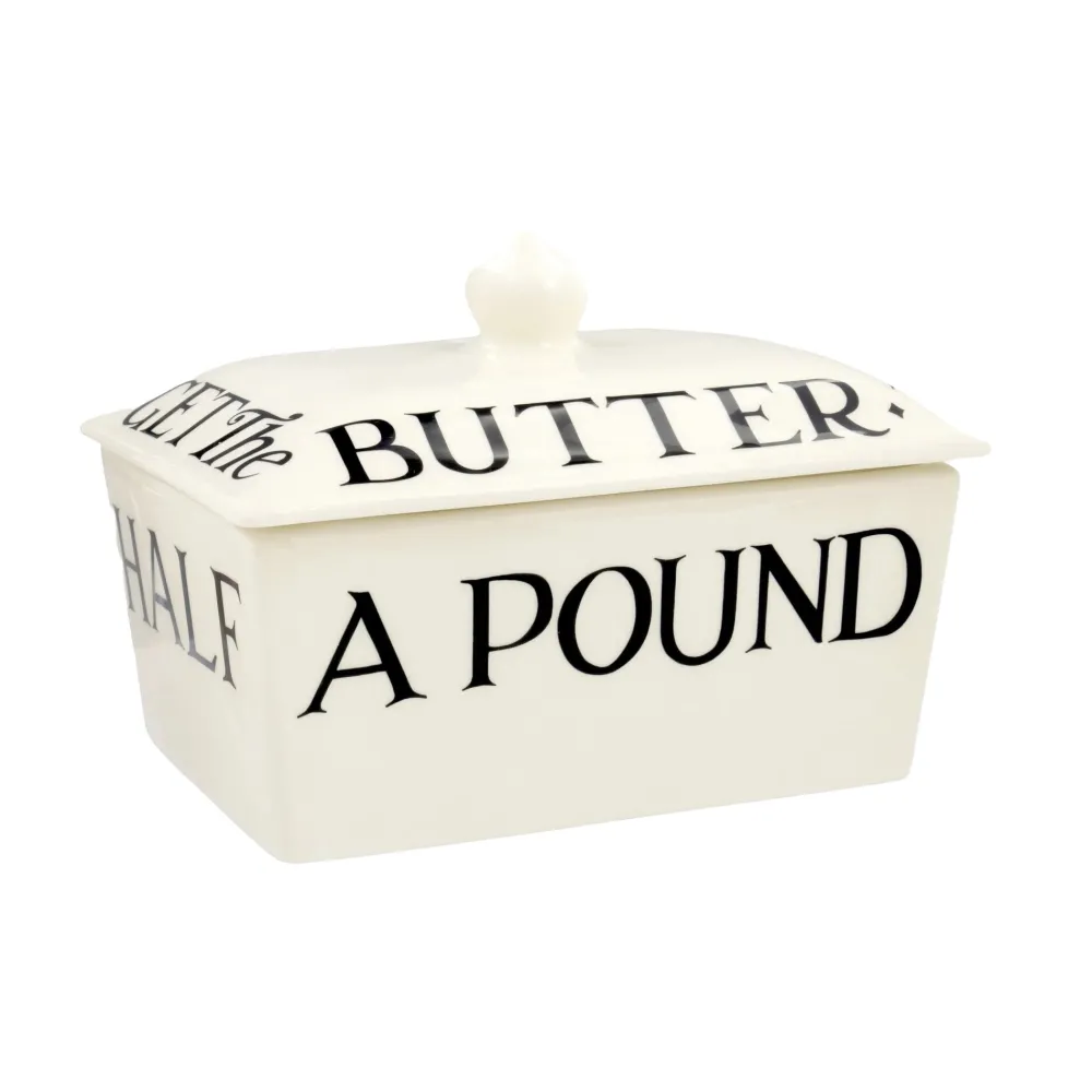 Emma Bridgewater Kitchen Tools|Emma Bridgewater|Black Toast Half a Pound Small Butter Dish