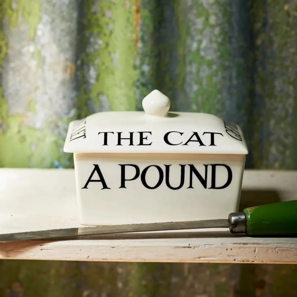Emma Bridgewater Kitchen Tools|Emma Bridgewater|Black Toast Half a Pound Small Butter Dish