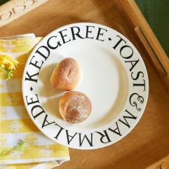 Emma Bridgewater Emma Bridgewater|Black Toast Kedgeree, Toast & Marmalade Salad Plate