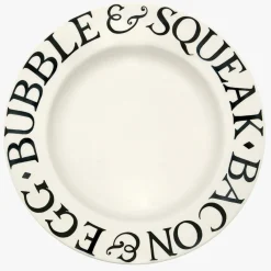 Emma Bridgewater Emma Bridgewater|Black Toast Bacon & Egg Dinner Plate