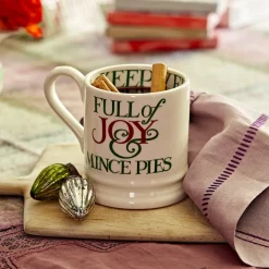 Emma Bridgewater Emma Bridgewater|Assorted Mugs|Christmas Toast & Marmalade Peace & Love 1/2 Pint Mug