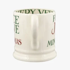 Emma Bridgewater Emma Bridgewater|Assorted Mugs|Christmas Toast & Marmalade Peace & Love 1/2 Pint Mug