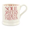 Emma Bridgewater Emma Bridgewater|Assorted Mugs|Pink Toast Soul Sisters 1/2 Pint Mug