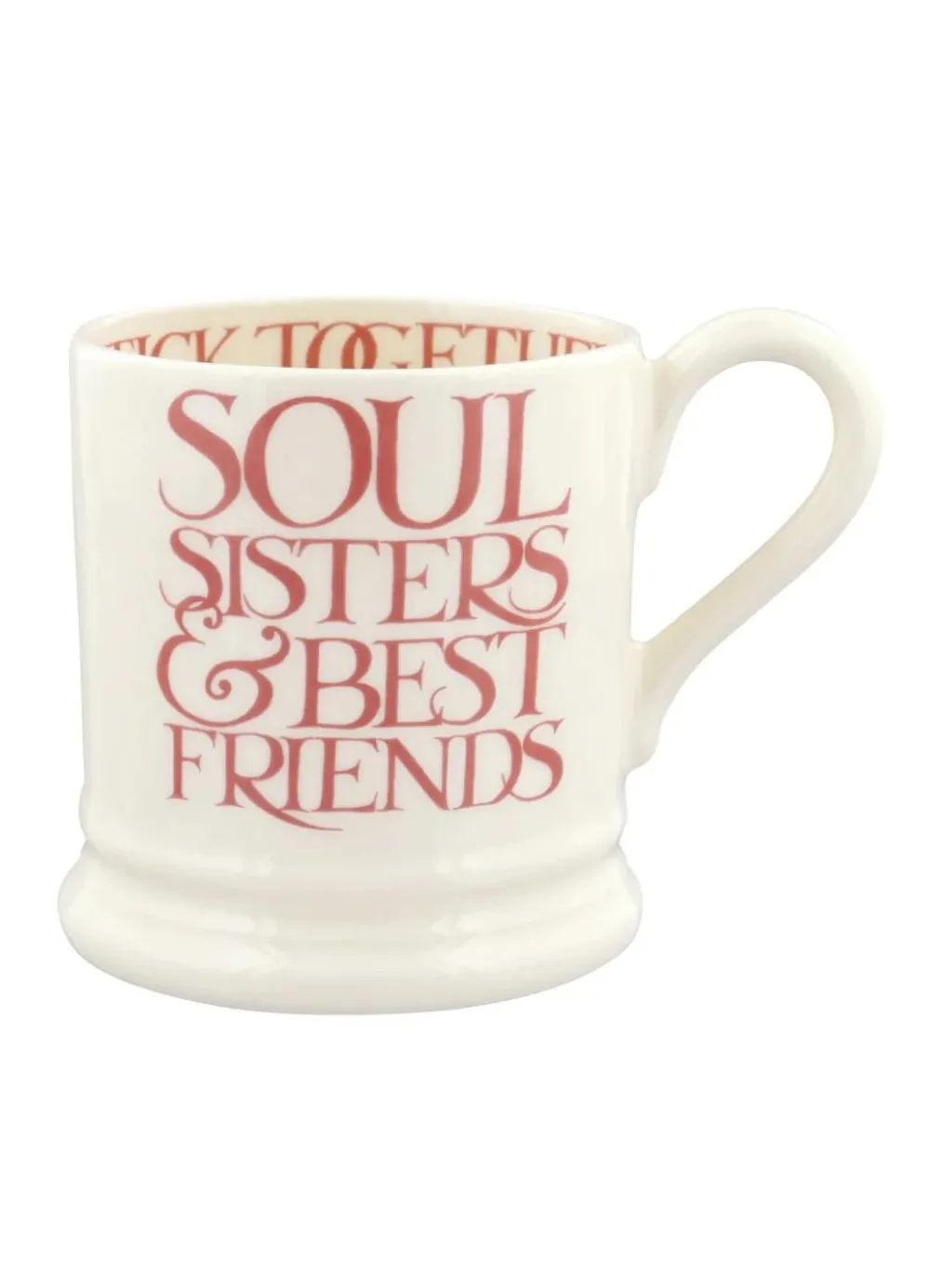 Emma Bridgewater Emma Bridgewater|Assorted Mugs|Pink Toast Soul Sisters 1/2 Pint Mug