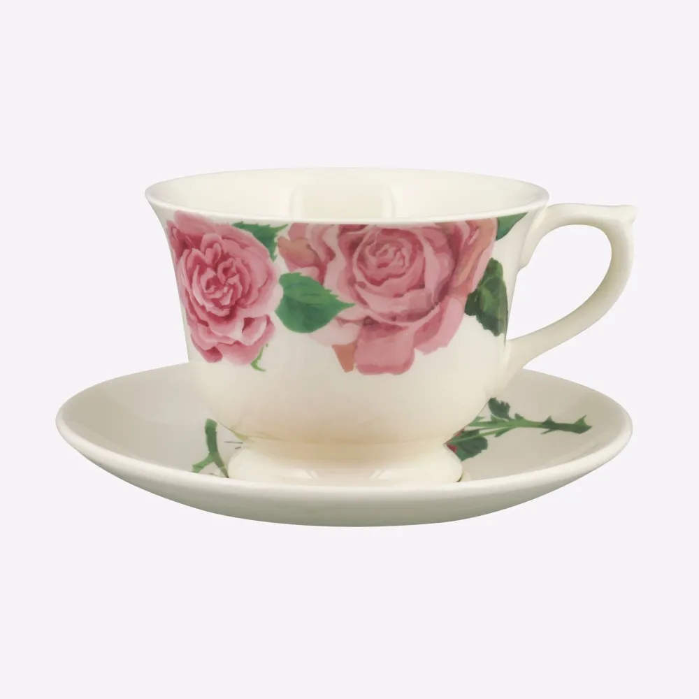 Emma Bridgewater Emma Bridgewater|Teacups & Saucers|Roses All My Life Large Teacup & Saucer