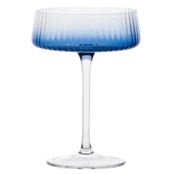 Glasses & Steins|Empire Blue Champagne Coupe Pair