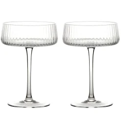 Glasses & Steins|Empire Clear Champagne Coupes Pair