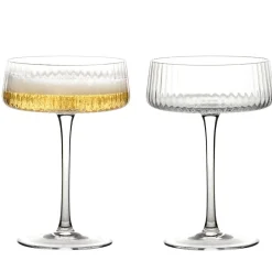 Glasses & Steins|Empire Clear Champagne Coupes Pair