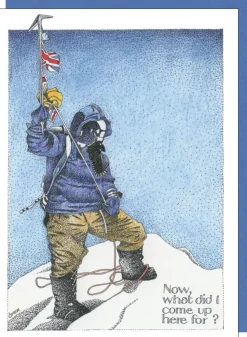 Greeting Cards|Everest Confused Hiker Greeting Card