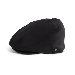 Hats|Fia Classic Black Wool Cap