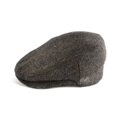 Hats|Fia Green & Brown Herringbone Classic Cap