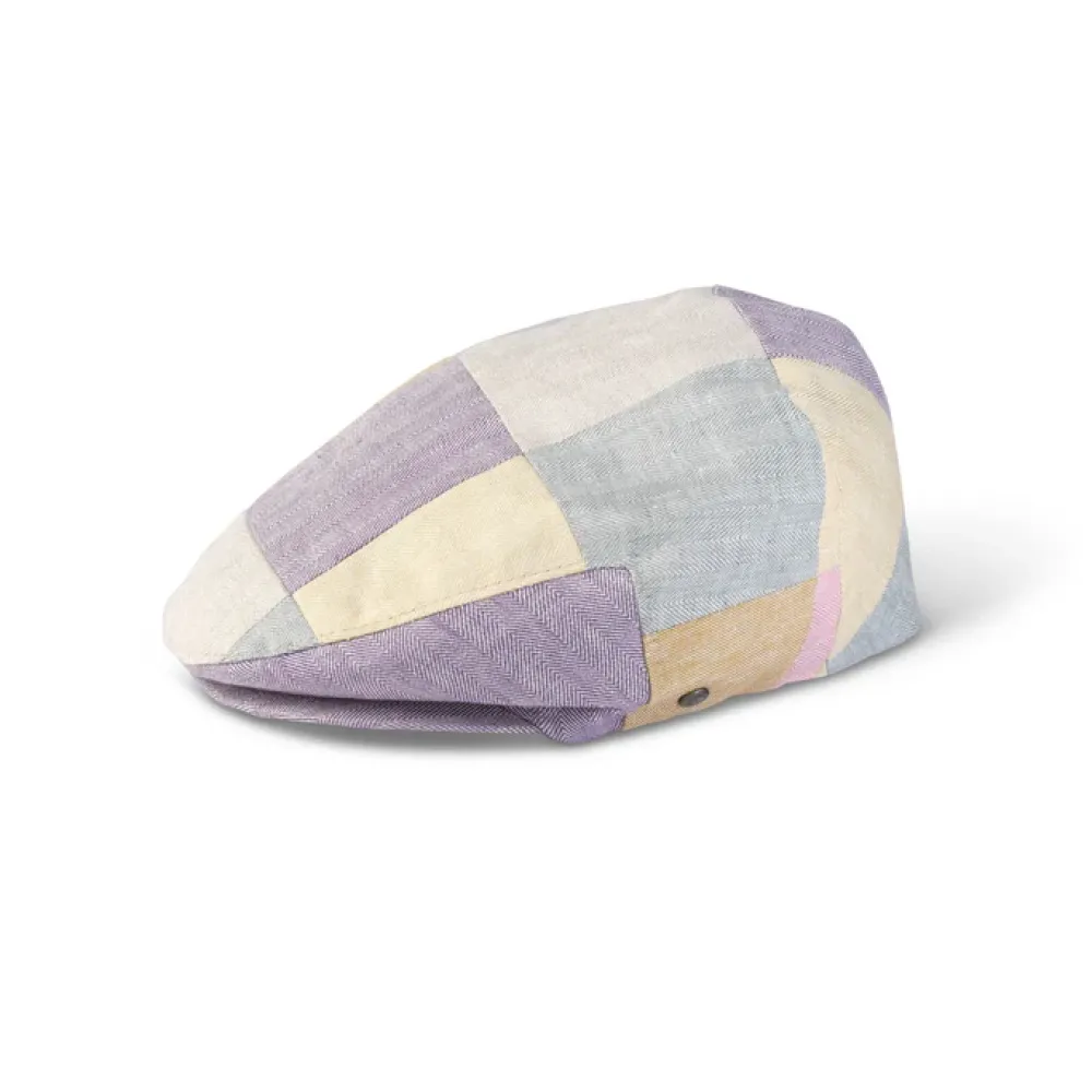 Hats|Fia Linen Classic Patchwork Cap