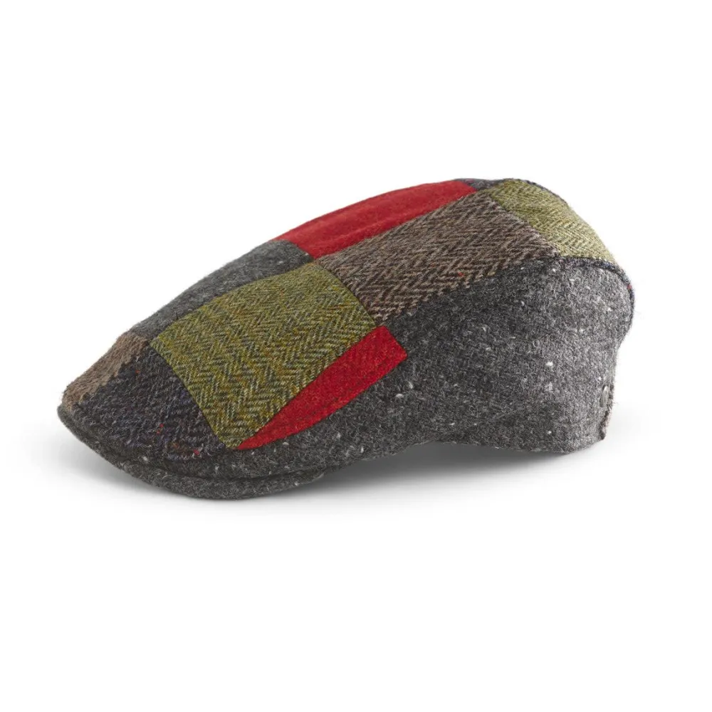 Hats|Fia Tweed Tailored Patchwork Cap