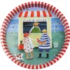 Trays|Tea Trays|Fish & Chips Round Tin Tray