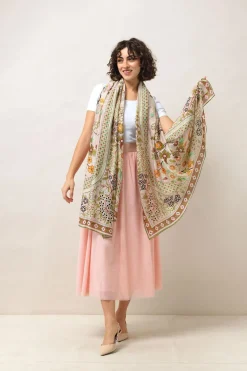 Scarves & Wraps|Floral Arch Scarf