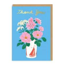 Greeting Cards|Floral Vase Thank You Card