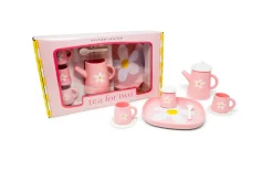 Toys|Children's Tea Sets|Flower Power Pink Teaset