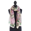 Scarves & Wraps|Folk Flowers Pink Scarf