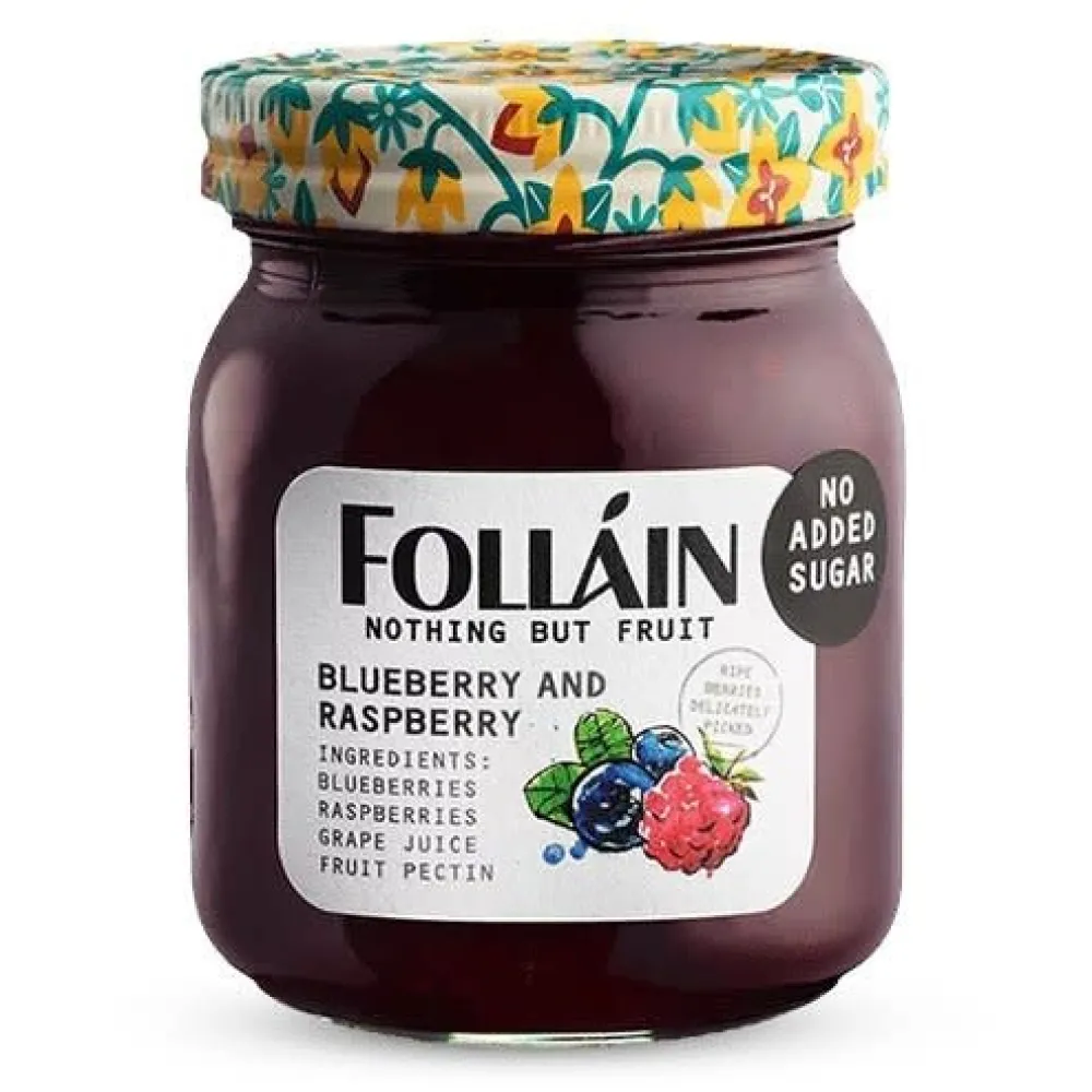 Follain Jams & Marmalade|Folláin Nothing But Fruit Blueberry & Raspberry Jam