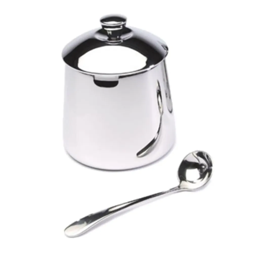 Creamers & Sugar Bowls|Frieling Sugar Bowl & Spoon with Mirror Finish