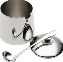 Creamers & Sugar Bowls|Frieling Sugar Bowl & Spoon with Mirror Finish