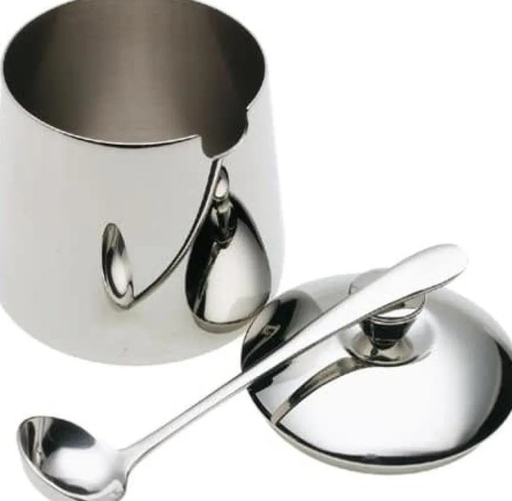 Creamers & Sugar Bowls|Frieling Sugar Bowl & Spoon with Mirror Finish