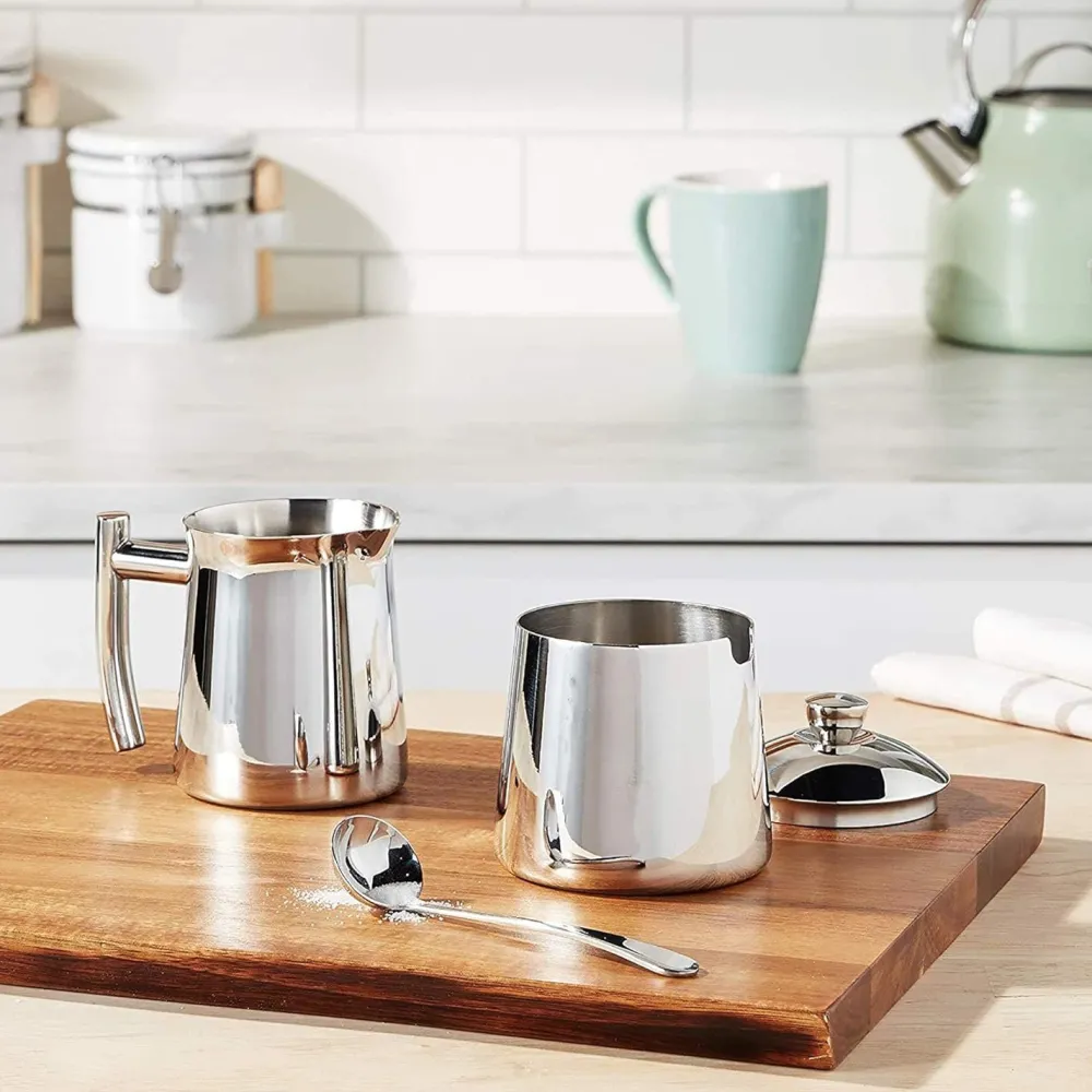 Creamers & Sugar Bowls|Frieling Sugar Bowl & Spoon with Mirror Finish