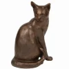 Frith Sculpture Home Accents|Frith Sculpture|Frith Abigail Cat Looking Back Sculpture