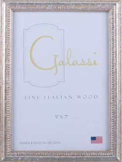 Picture Frames|Galassi 5 inch x 7 inch Silver Audrey Picture Frame