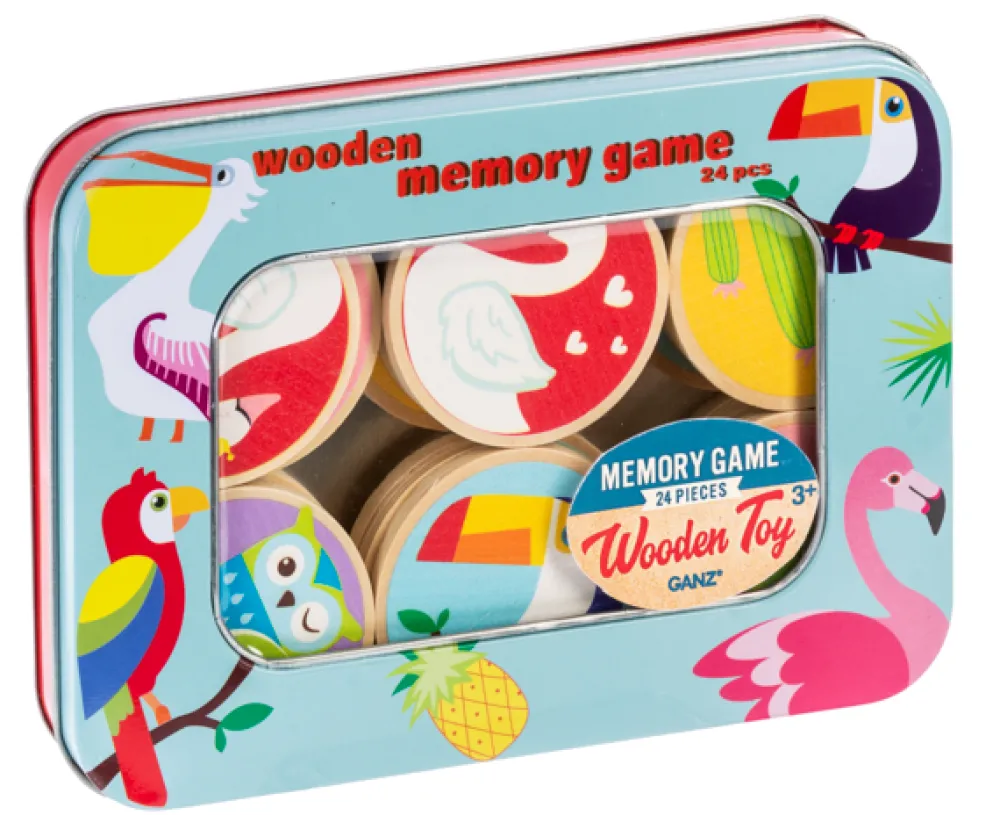 GANZ Games & Puzzles|Toys|Wooden Memory Game (Birds)