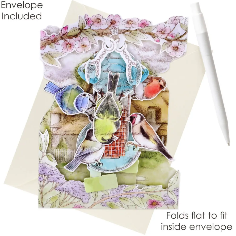 Greeting Cards|Garden Birds Swing Card