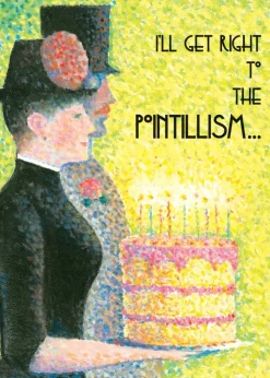 Greeting Cards|Get To The Pointillism Birthday Card