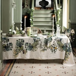 Tablecloths|Giardino Natural Tablecloth, 61” x 89”