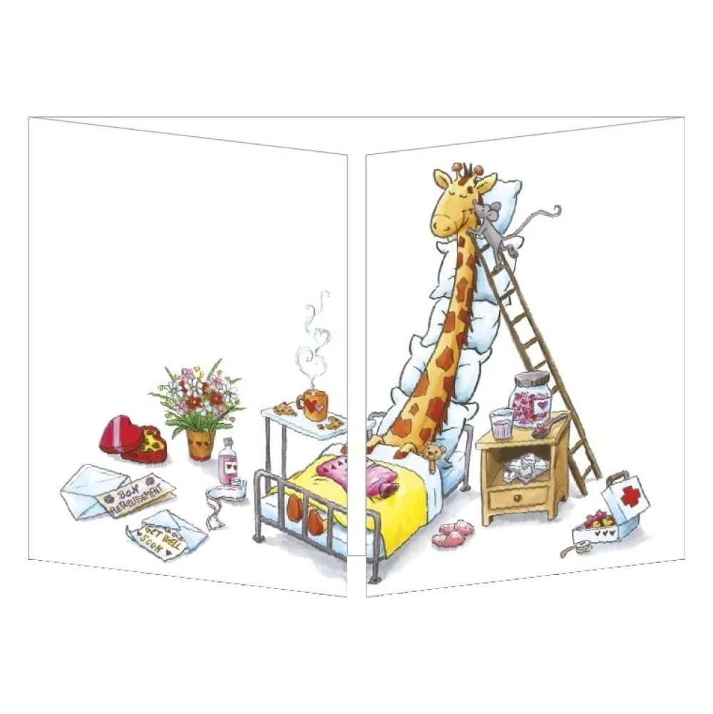 Greeting Cards|Giraffe Get Well Soon Card