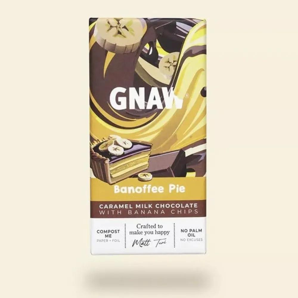 British Chocolate|Gnaw Banoffee Pie Milk Chocolate Bar