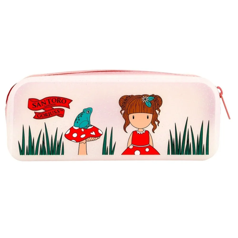 Toys|Gorjuss Little Mushroom Glitter Pencil Case