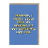 Greeting Cards|Granddad: Hearing Aid Greeting Card