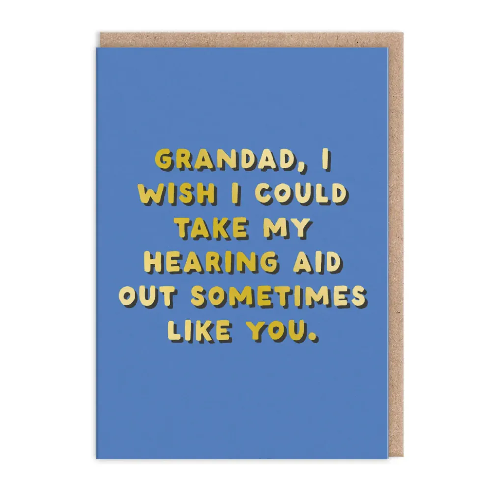 Greeting Cards|Granddad: Hearing Aid Greeting Card